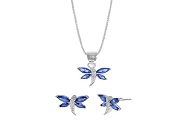 SET COLLAR Y ARETES ESENCIA PLATA 925 - 1