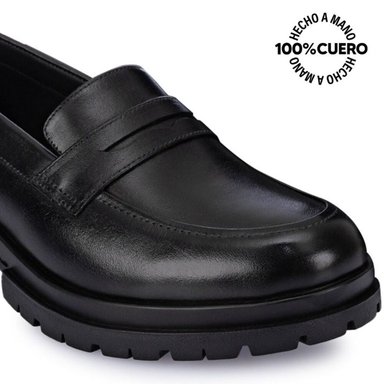 ZAPATOS CASUALES MUJER VIALE CUERO NEGRO TASTE-2302 MOCASÍN - 3