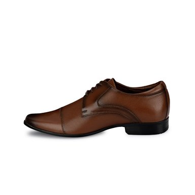 ZAPATO DERBY VESTIR VEM-002 COÑAC CALIMOD CUERO - 2