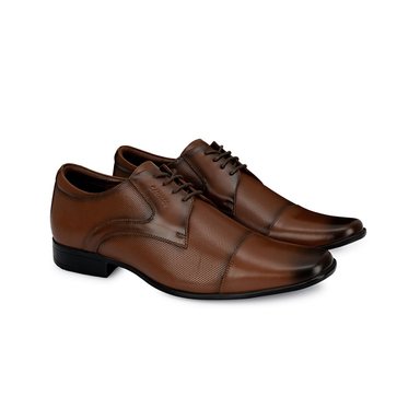 ZAPATO DERBY VESTIR VEM-002 COÑAC CALIMOD CUERO - 4