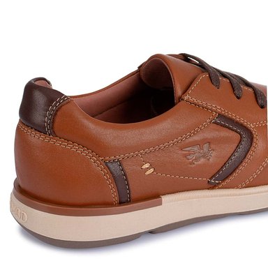 ZAPATOS CASUALES HOMBRE CALIMOD CUERO MARRÓN COÑAC DERBY CB4-001 - 3