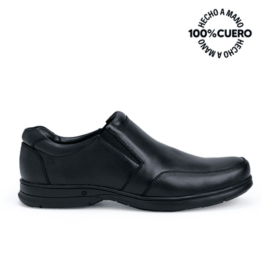 ZAPATOS ESCOLARES NIÑO VIALE CUERO NEGRO MOCASÍN CASUAL PEPE-2508 HOMME - 1