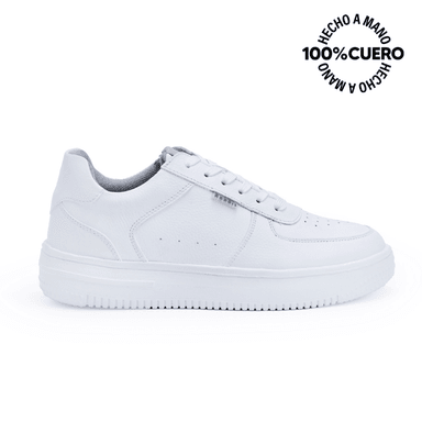 ZAPATILLAS ESCOLARES NIÑO RABBIT CUERO BLANCO CASUAL JOSE-2515 - 1