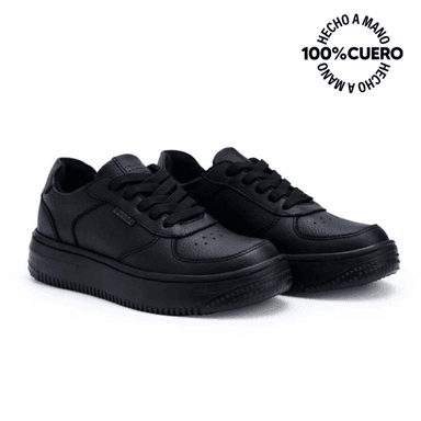 ZAPATILLAS ESCOLARES NIÑO RABBIT CUERO NEGRO CASUAL ANDREI-2503 - 4