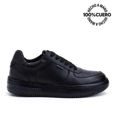ZAPATILLAS ESCOLARES NIÑO RABBIT CUERO NEGRO CASUAL JOSE-2515 - 1