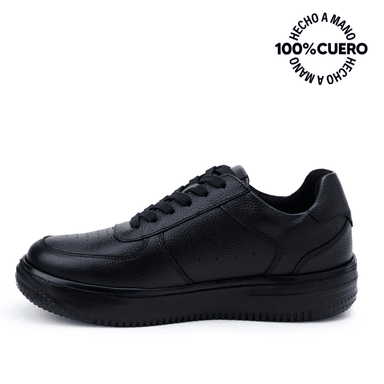 ZAPATILLAS ESCOLARES NIÑO RABBIT CUERO NEGRO CASUAL JOSE-2515 - 2