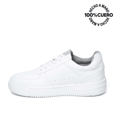 ZAPATILLAS ESCOLARES NIÑO VIALE CUERO BLANCO CASUAL JOSE-2516 HOMME - 2