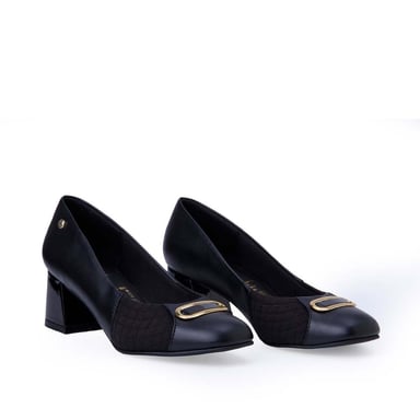 ZAPATO STILETTO CASUAL WAL-2557 NEGRO PIAZZA - 2