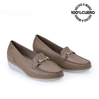 ZAPATO MOCASÍN CASUAL INFORMAL DENI-2516 NOMAC VIALE CUERO - 4