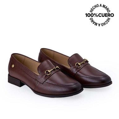 ZAPATO MOCASÍN CASUAL FORMAL LE-2515 TOFFE VIALE CUERO - 4