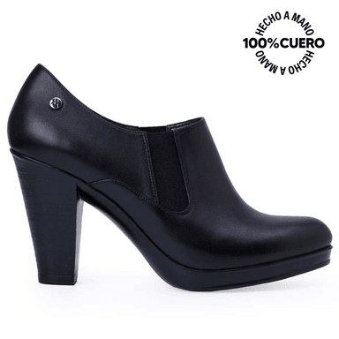 TOBILLERA JODHPUR CASUAL FORMAL DAYA-2510 NEGRO VIALE CUERO - 1
