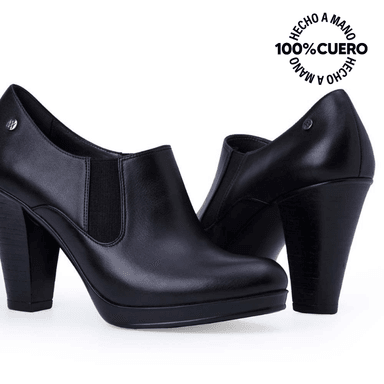 TOBILLERA JODHPUR CASUAL FORMAL DAYA-2510 NEGRO VIALE CUERO - 2