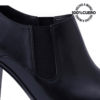 TOBILLERA JODHPUR CASUAL FORMAL DAYA-2510 NEGRO VIALE CUERO - 3