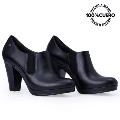 TOBILLERA JODHPUR CASUAL FORMAL DAYA-2510 NEGRO VIALE CUERO - 4