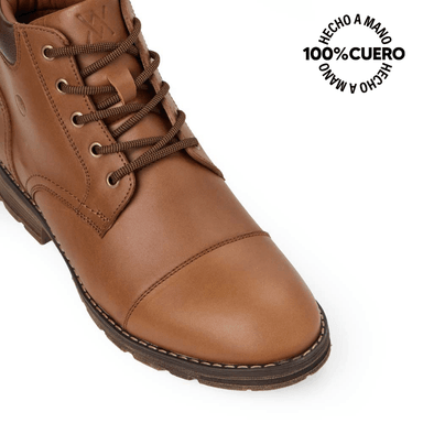 BOTÍN DERBY CASUAL JOSE-2532 OLIVO VIALE HOMME CUERO - 3