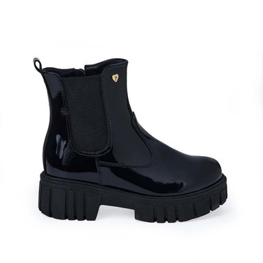 BOTÍN CASUAL LIA-2538 NEGRO PIAZZA KIDS - 1
