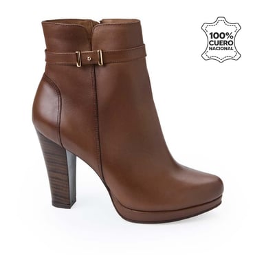 BOTÍN JODHPUR CASUAL RUT-2506 PARDO VIALE CUERO - 1