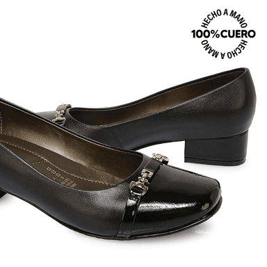 ZAPATO REINA VESTIR TATI-2525 NEGRO VIALE CUERO - 2