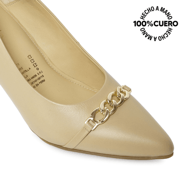ZAPATO REINA VESTIR TERI-2540 SAND VIALE CUERO - 3