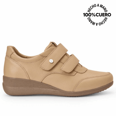 ZAPATILLA BASICO CASUAL INFORMAL REC-2508 PELE VIALE CUERO - 1