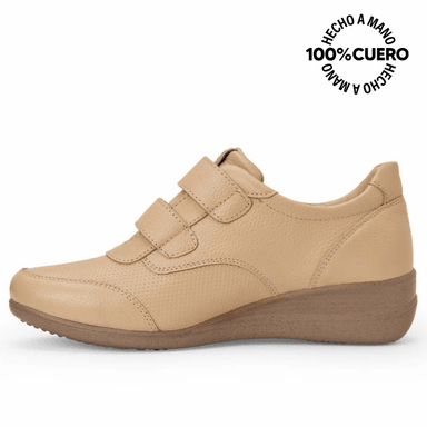 ZAPATILLA BASICO CASUAL INFORMAL REC-2508 PELE VIALE CUERO - 2