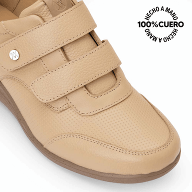 ZAPATILLA BASICO CASUAL INFORMAL REC-2508 PELE VIALE CUERO - 3