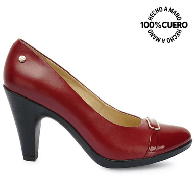 ZAPATO REINA CASUAL ALE-2533 CRAMBERRY VIALE CUERO - 1