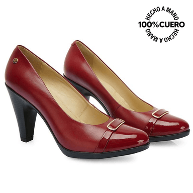 ZAPATO REINA CASUAL ALE-2533 CRAMBERRY VIALE CUERO - 4
