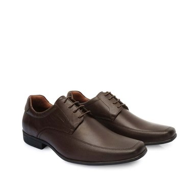 ZAPATO DERBY VESTIR VEM-008 MARRON CALIMOD CUERO - 3