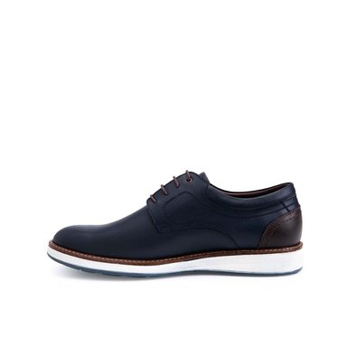 ZAPATO DERBY CASUAL ANGELO-2526 AZUL VIALE HOMME CUERO - 2