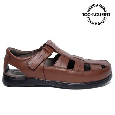 SANDALIA FRANCISCANA CASUAL ESTEFANO-2505 TOFFE VIALE HOMME CUERO