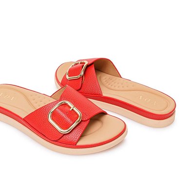 SANDALIA SLIDE CASUAL ANA-2637 ROJO ADV - 2