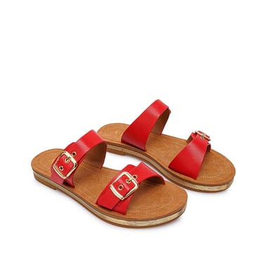 SANDALIA STRAP CASUAL CAMI-2605 ROJO ADV - 4