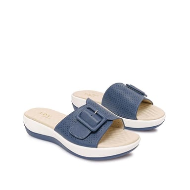 SANDALIA SLIDE CASUAL LAU-2605 AZUL DENIM ADV - 4