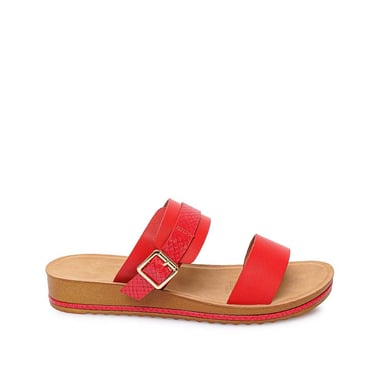 SANDALIA STRAP CASUAL CAMI-2613 ROJO ADV - 1