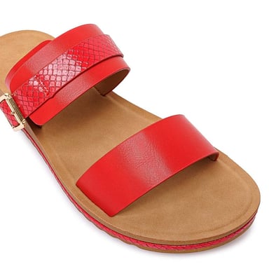 SANDALIA STRAP CASUAL CAMI-2613 ROJO ADV - 3