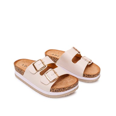 SANDALIA SLIDE CASUAL ANA-2521 HUESO ADV - 4