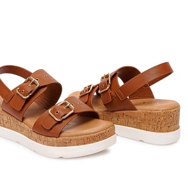 SANDALIA STRAP CASUAL ANA-2627 NATURAL ADV - 2