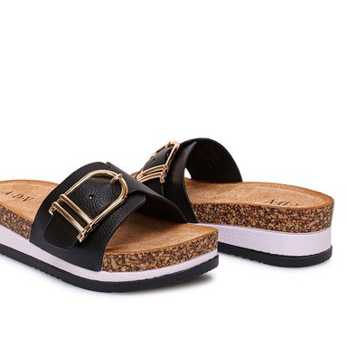 SANDALIA STRAP CASUAL ANA-2607 NEGRO ADV - 2