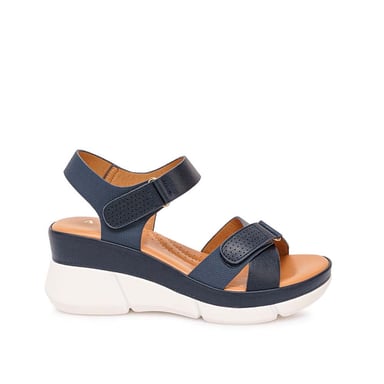 SANDALIA D'ORSAY CASUAL ANA-2519 AZUL DEN ADV - 1