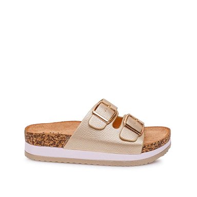 SANDALIA SLIDE CASUAL ANA-2521 DORADO ADV - 1