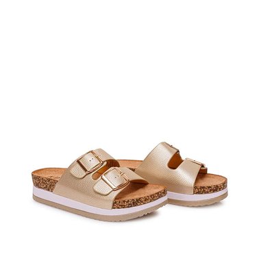 SANDALIA SLIDE CASUAL ANA-2521 DORADO ADV - 4