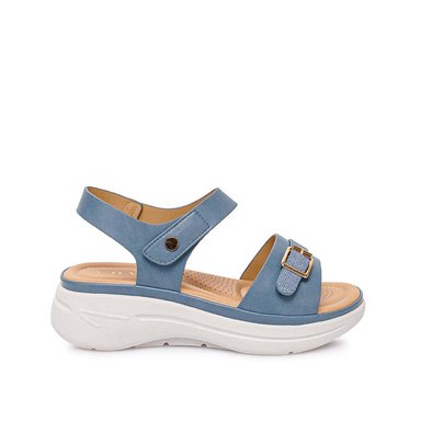 SANDALIA STRAP CASUAL ABY-2605 ACERO ADV - 1