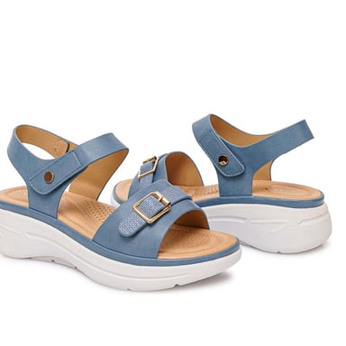 SANDALIA STRAP CASUAL ABY-2605 ACERO ADV - 2