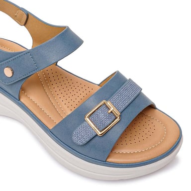 SANDALIA STRAP CASUAL ABY-2605 ACERO ADV - 3