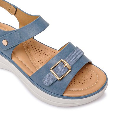 SANDALIA STRAP CASUAL ABY-2605 ACERO ADV - 3