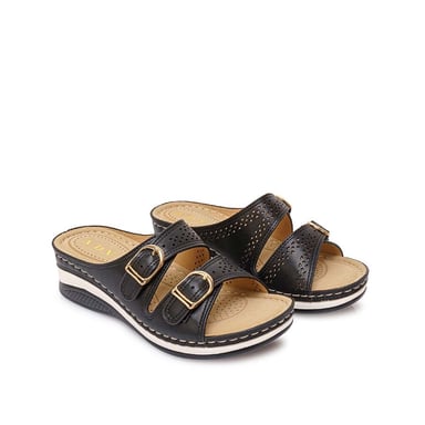 SANDALIA SLIDE CASUAL ABY-2602 NEGRO ADV - 4