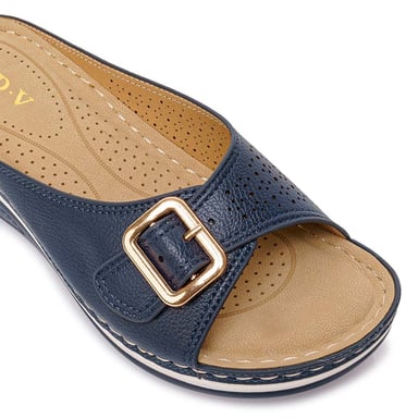 SANDALIA SLIDE CASUAL ABY-2601 AZUL ADV - 3
