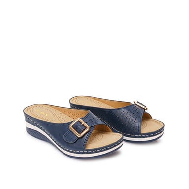 SANDALIA SLIDE CASUAL ABY-2601 AZUL ADV - 4