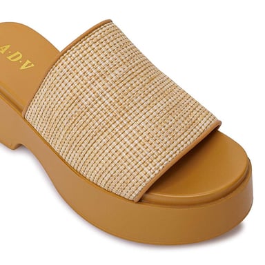 SANDALIA SLIDE CASUAL ABY-2604 BEIGE ADV - 3